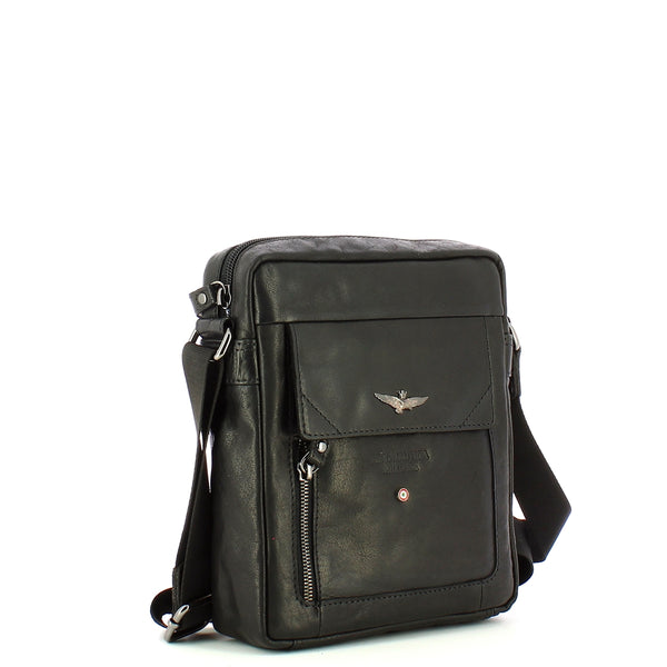 Aeronautica Militare - Borsello in pelle - AM303 - NERO