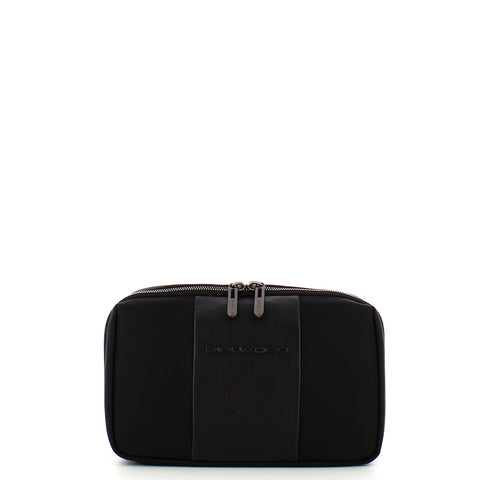Piquadro - pochette porta cavi brief 2 in tessuto riciclato - | Italystation.com - Shop Now at italystation.com