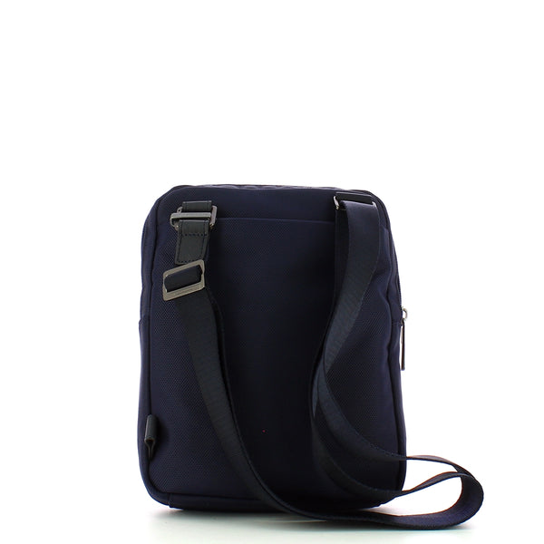 piquadro - borsello porta ipad®brief 2 in tessuto riciclato - ca1816br2 - blu | Shop Now at Italystation.com