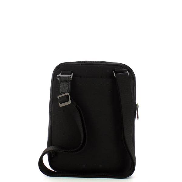 piquadro - borsello porta ipad®brief 2 in tessuto riciclato - ca1816br2 - nero | Shop Now at Italystation.com