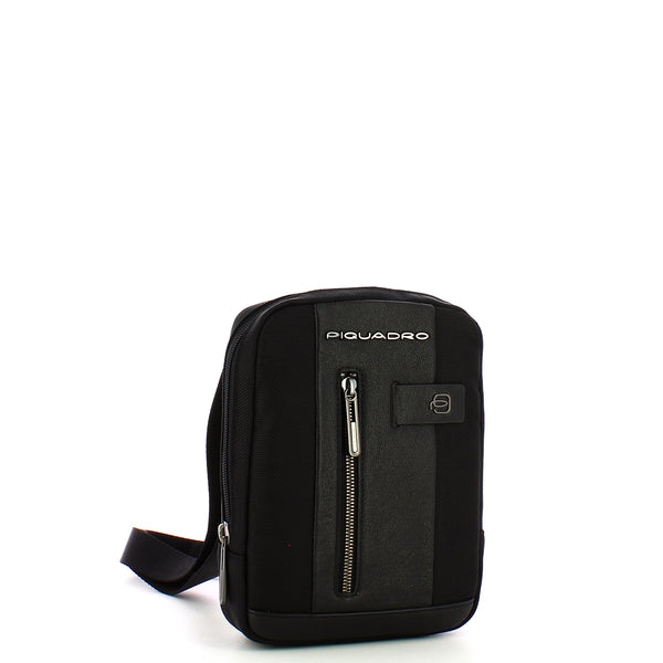 Piquadro - Borsello Porta iPad®mini Brief 2 in tessuto riciclato - CA3084BR2 - NERO