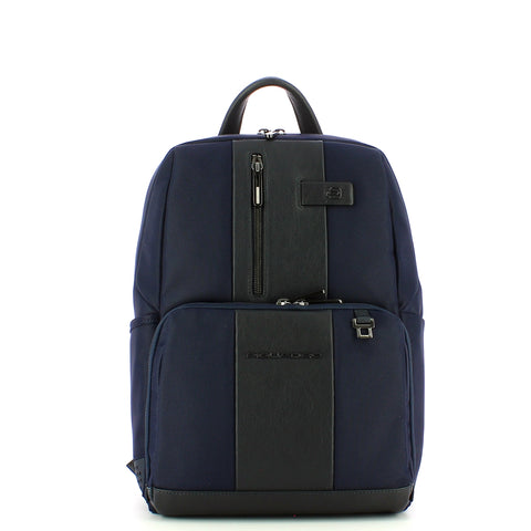 Piquadro - zaino porta pc brief 2 14.0 in tessuto riciclato - | Italystation.com - Shop Now at italystation.com