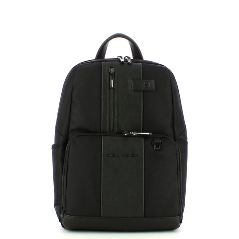 Piquadro - zaino porta pc brief 2 14.0 in tessuto riciclato - | Italystation.com - Shop Now at italystation.com