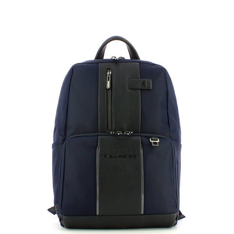 Piquadro - zaino porta pc brief 2 14.0 in tessuto riciclato c | Italystation.com - Shop Now at italystation.com