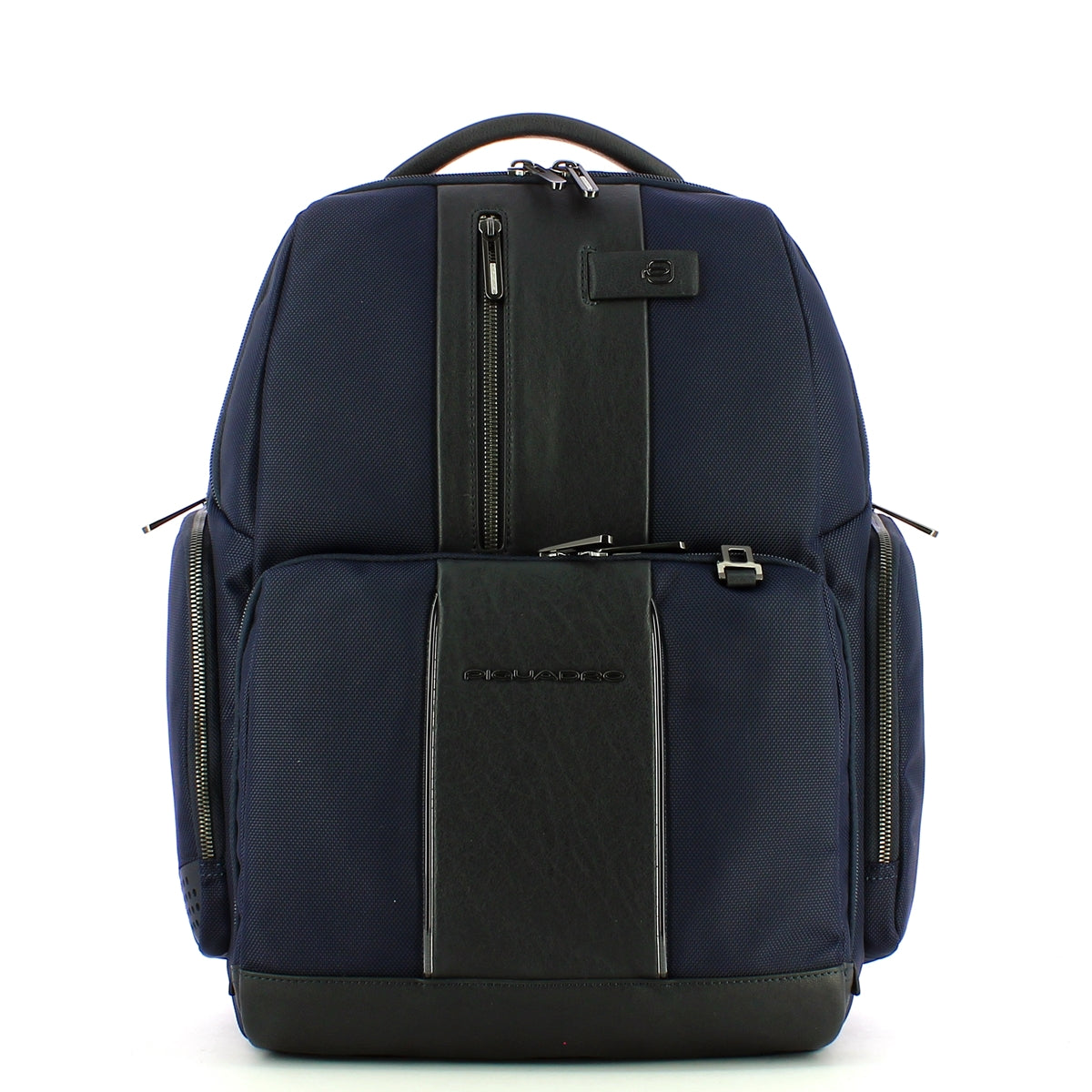 Piquadro - Fast-Check Laptop Backpack Brief 2 15.6 in recycled fabric with LED lights - CA4532BR2L - BLU