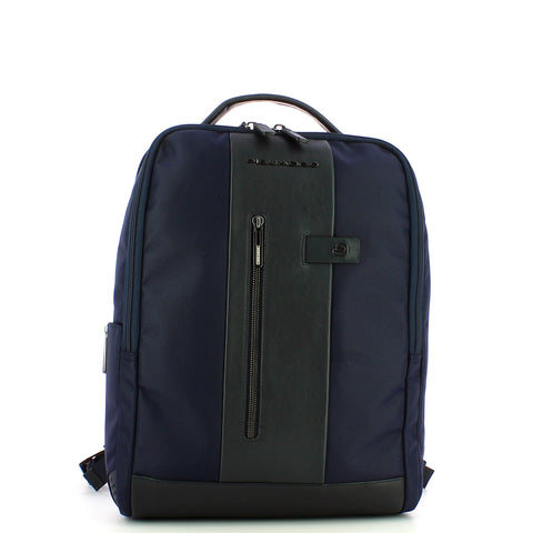 Piquadro - zaino porta pc brief 2 15.6 in tessuto riciclato - | Italystation.com - Shop Now at italystation.com