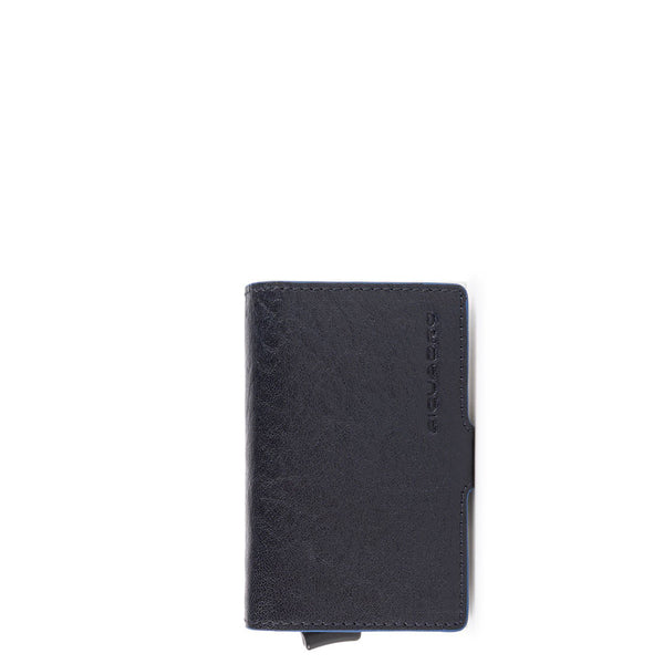 Piquadro - Porta carte di credito con Doppio Sliding System Blue Square Special RFID - PP5472B2SR - BLU