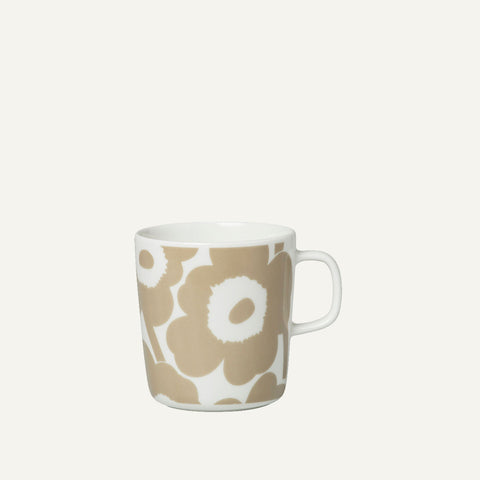 Marimekko - oiva/unikko mug 4 dl - 070402 - white,/beige | Italystation.com - Shop Now at italystation.com