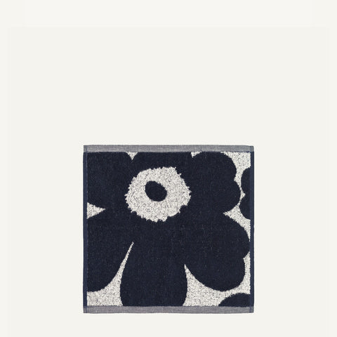 Marimekko - Unikko 迷你毛巾 30x30cm - 070528 - 棉，/深色/藍色