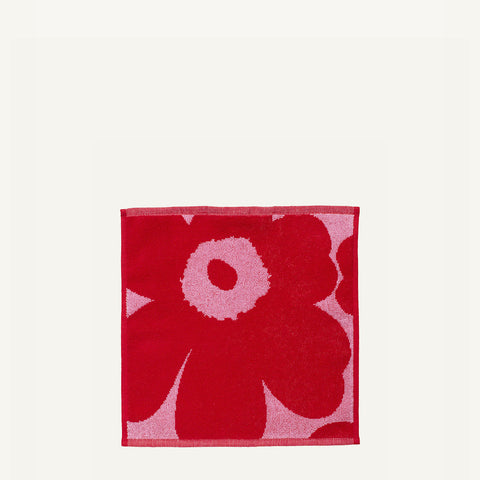 Marimekko - Unikko 迷你毛巾 30x30 公分 - 071203 - 粉紅色、/紅色