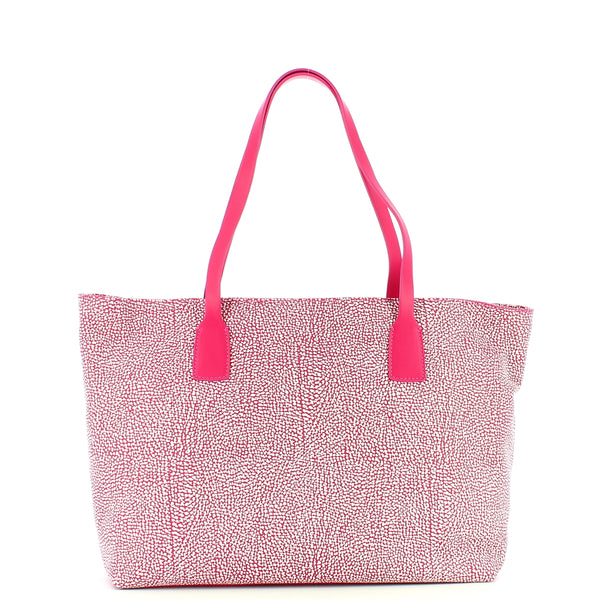Borbonese - shopping bag large opl�� - 924343648 - rosa | Italystation.com - Shop Now at italystation.com