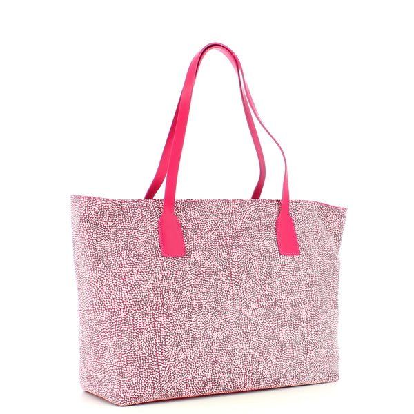 Borbonese - shopping bag large opl�� - 924343648 - rosa | Italystation.com - Shop Now at italystation.com