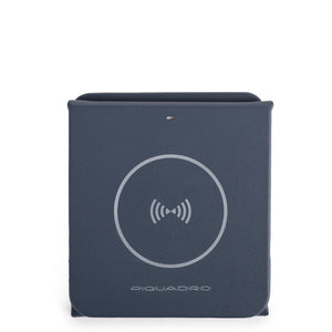 Piquadro - Base di ricarica wireless per smartphone e AirPods - AC5595BM - GRIGIO