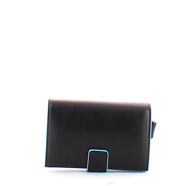Piquadro - Porta carte di credito con Doppio Sliding System Blue Square RFID - PP5472B2R - NERO
