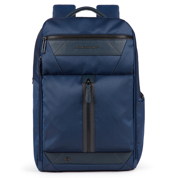 Piquadro - Zaino Porta PC in tessuto riciclato Trakai 14.0 RFID - CA5524W109 - BLU