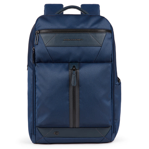 Piquadro - Zaino Porta PC in tessuto riciclato Trakai 14.0 RFID - CA5524W109 - BLU
