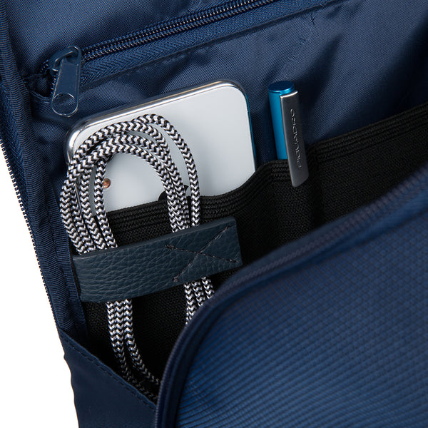 Piquadro - Zaino Porta PC in tessuto riciclato Trakai 14.0 RFID - CA5524W109 - BLU