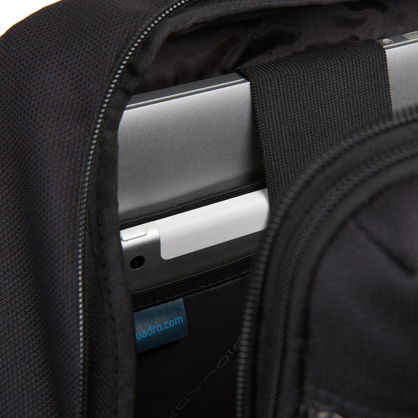 Piquadro - Zaino Porta PC in tessuto riciclato Trakai 14.0 RFID - CA5524W109 - NERO