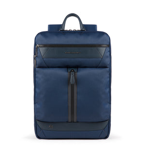Piquadro - Zaino Fast-Check espandibile Trakai RIFD in tessuto riciclato 15.6 - CA5525W109 - BLU