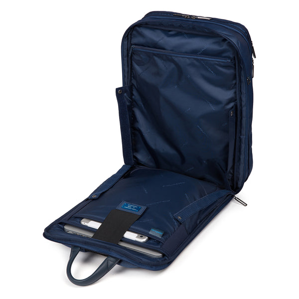 Piquadro - Zaino Fast-Check espandibile Trakai RIFD in tessuto riciclato 15.6 - CA5525W109 - BLU