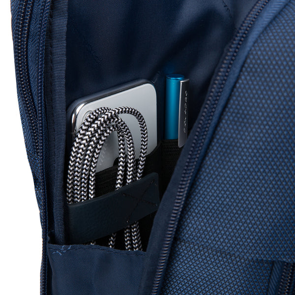 Piquadro - Zaino Fast-Check espandibile Trakai RIFD in tessuto riciclato 15.6 - CA5525W109 - BLU