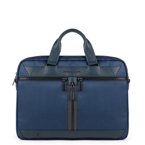 Piquadro - Cartella Fast-Check a due manici porta PC Trakai in tessuto 15.6 - CA5528W109 - BLU