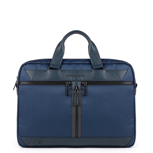 Piquadro - Cartella Fast-Check a due manici porta PC Trakai in tessuto 15.6 - CA5528W109 - BLU