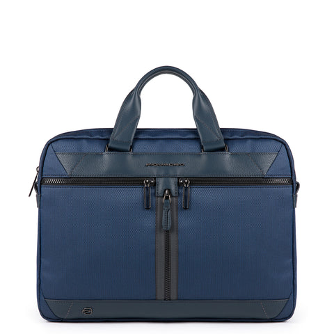 Piquadro - Cartella Fast-Check a due manici porta PC Trakai in tessuto 15.6 - CA5528W109 - BLU