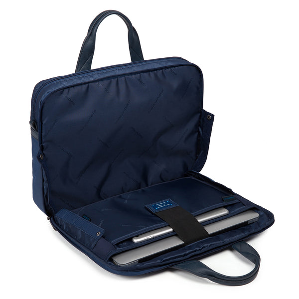 Piquadro - Cartella Fast-Check a due manici porta PC Trakai in tessuto 15.6 - CA5528W109 - BLU