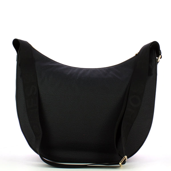 Borbonese - Borsa Luna Medium in Nylon Riciclato - 934412I15 - NERO