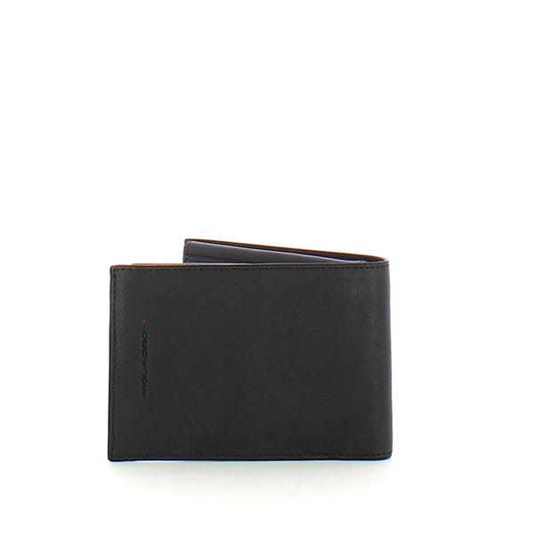 Piquadro - Portafoglio con portamonete Black Square - PU1392B3R - BLU4