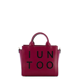 Iuntoo - Borsa a mano Piccola Autentica - 155003 - MAGENTA-NERO