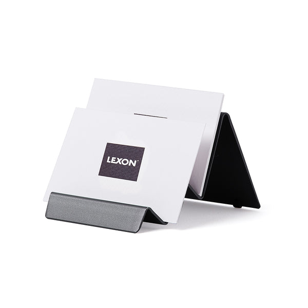 Lexon - stand porta carte city alluminio canna di fucile - xld13 | Italystation.com - Shop Now at italystation.com