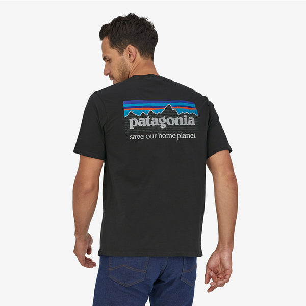 Patagonia - Men's P-6 Mission Organic T-Shirt Tidepool Blue - 37529 - TIDEPOOL/BLUE