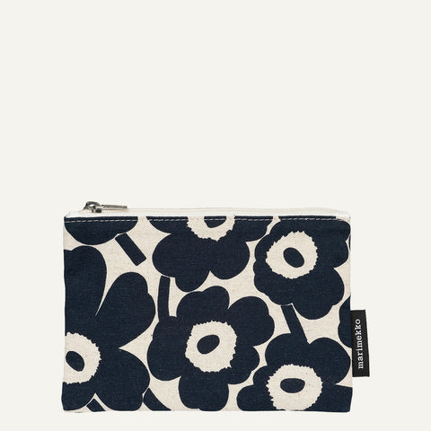 Marimekko - Kaika Mini Unikko Pouch - 070529 - COTTON,/DARK/BLUE