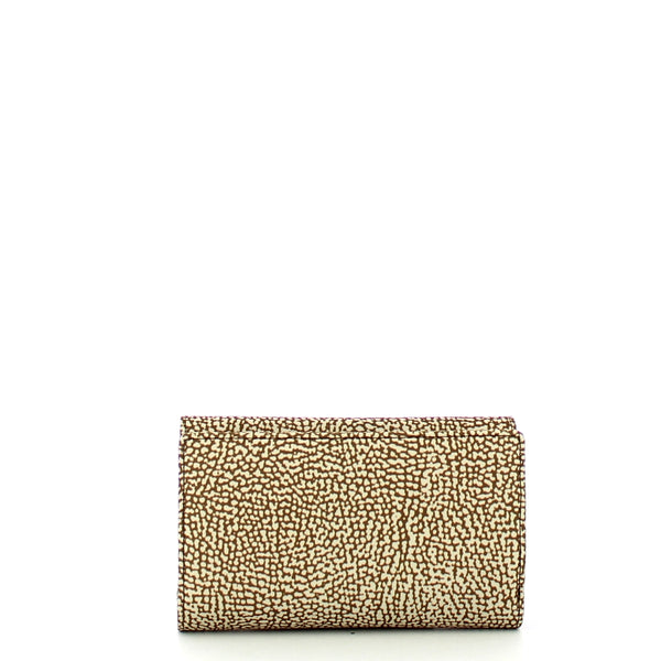 Borbonese - Medium Beige Brown Wallet with RFID made of Recycled Nylon - 930115I15 - BEIGE/MARRONE