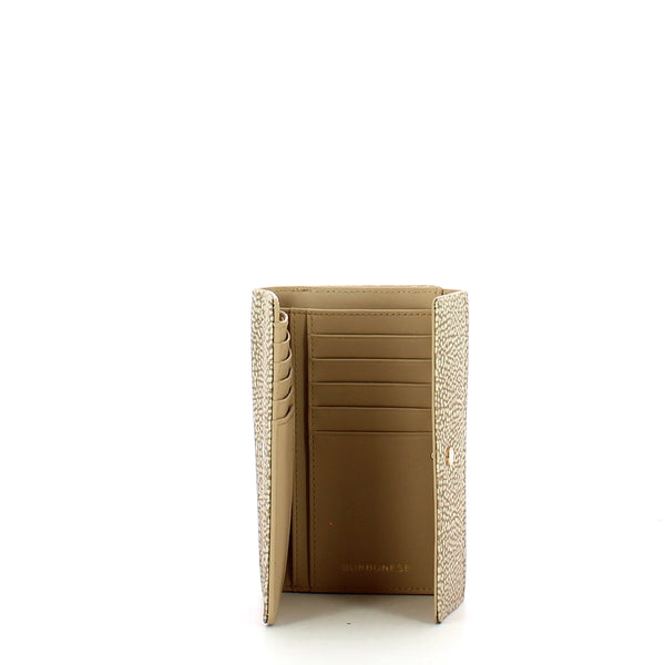 Borbonese - Medium Sand Wallet with RFID made of Recycled Nylon - 930115I15 - SABBIA