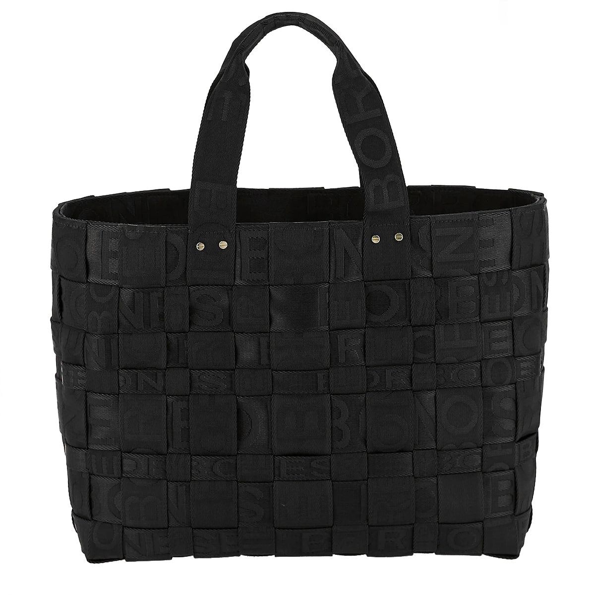 Borbonese - Shopper Strapcycle Large Nero 924522H27 NERO | Italystation.com Shop Now at italystation.com