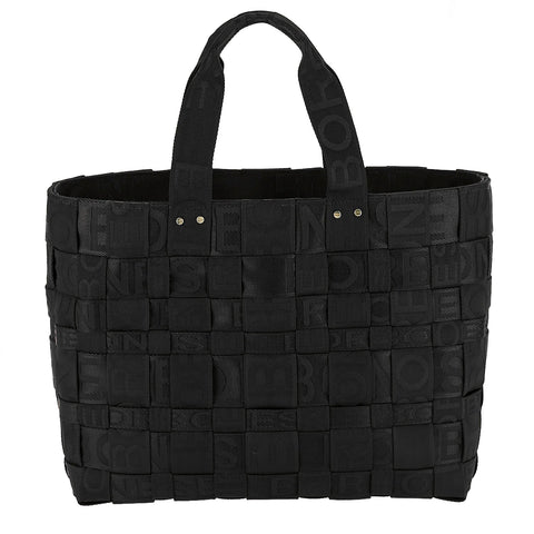 Borbonese - Shopper Strapcycle Large Nero 924522H27 NERO | Italystation.com Shop Now at italystation.com