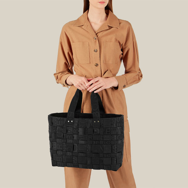 Borbonese - Shopper Strapcycle Large Nero 924522H27 NERO | Italystation.com Shop Now at italystation.com