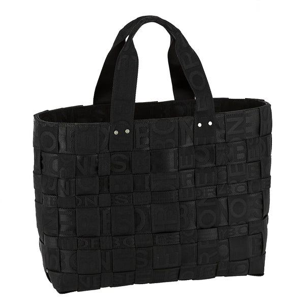 Borbonese - Shopper Strapcycle Large Nero 924522H27 NERO | Italystation.com Shop Now at italystation.com