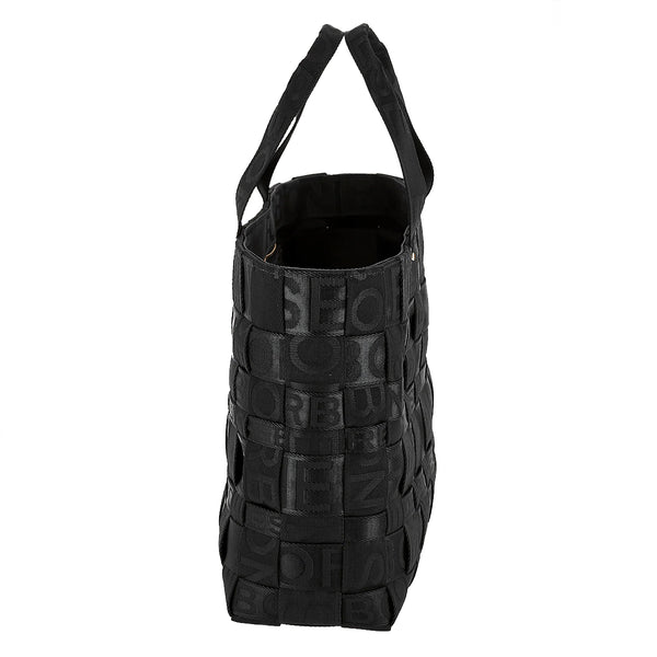Borbonese - Shopper Strapcycle Large Nero 924522H27 NERO | Italystation.com Shop Now at italystation.com
