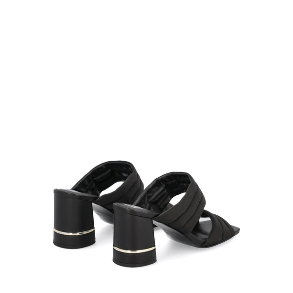 Liu Jo - Sandali Nice bold in raso con tacco largo Black - SA2207T0380 - BLACK