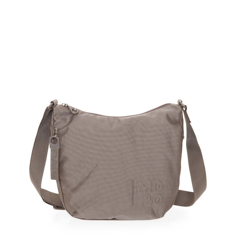 Mandarina Duck - Hobo Bag MD20 Taupe P10QMTV1 TAUPE | Italystation.com Shop Now at italystation.com