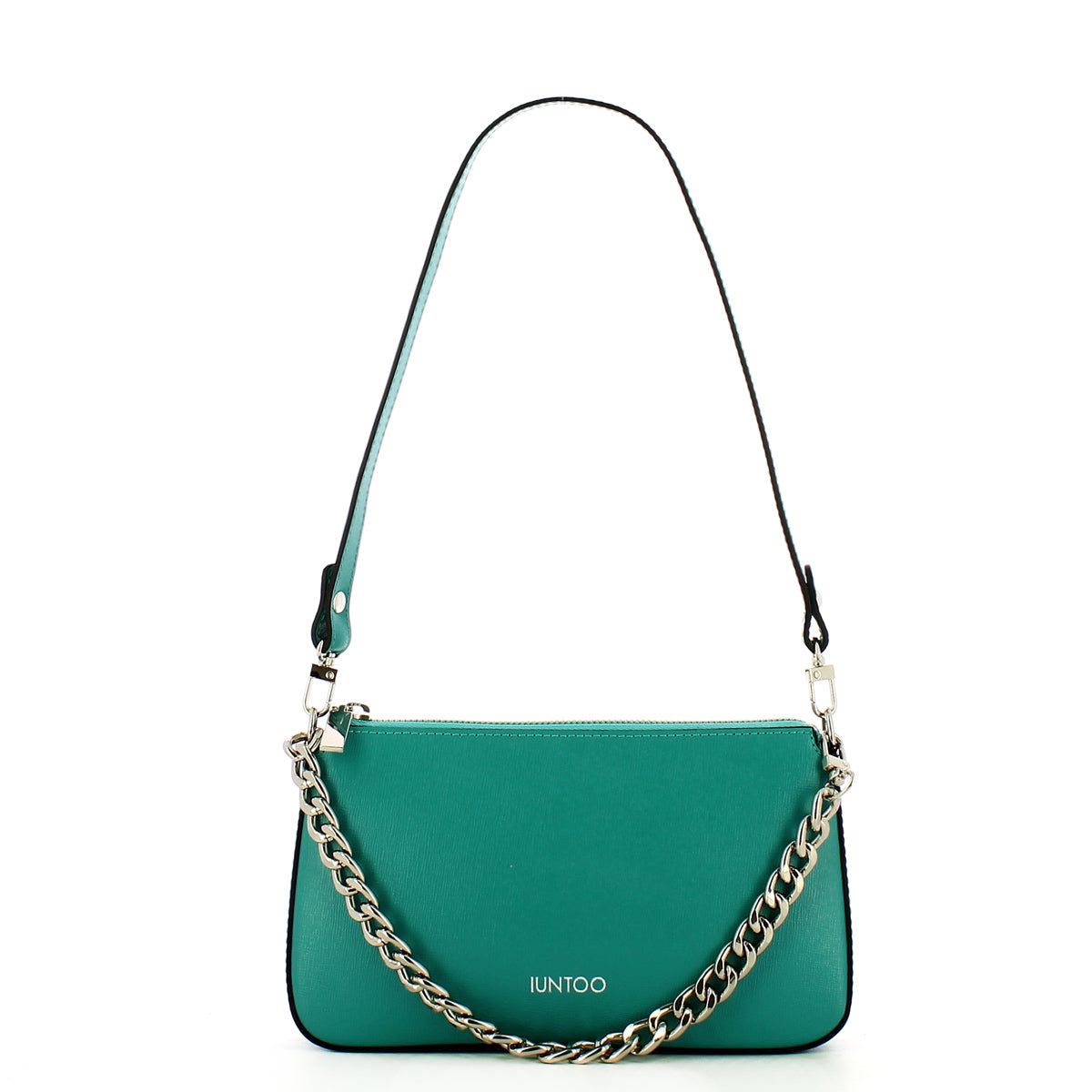 Iuntoo - Sottospalla Eleganza in pelle Saffiano Tiffany - 168044 - TIFFANY