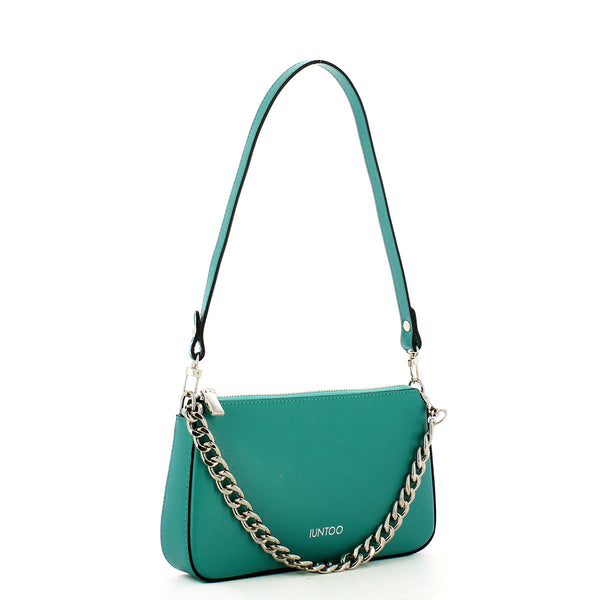 Iuntoo - Sottospalla Eleganza in pelle Saffiano Tiffany - 168044 - TIFFANY