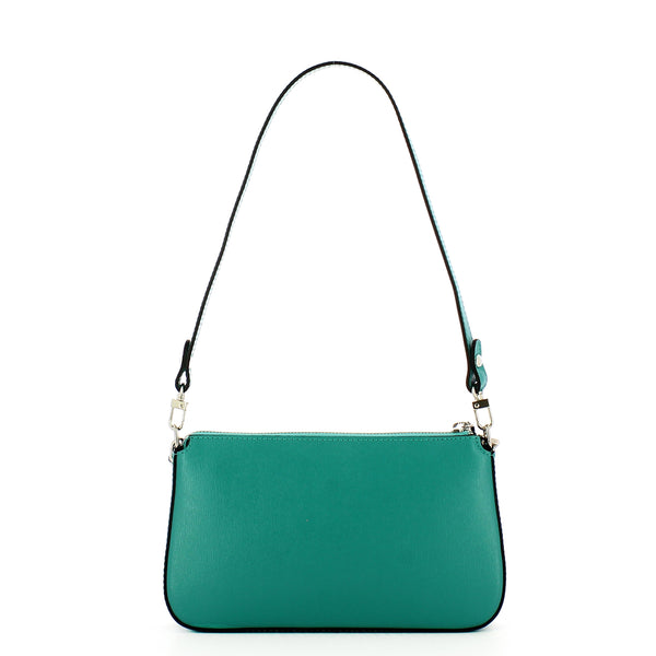 Iuntoo - Sottospalla Eleganza in pelle Saffiano Tiffany - 168044 - TIFFANY