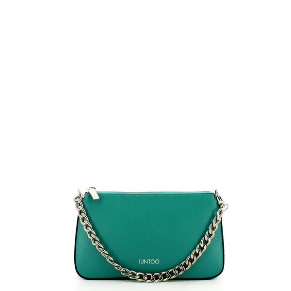 Iuntoo - Sottospalla Eleganza in pelle Saffiano Tiffany - 168044 - TIFFANY