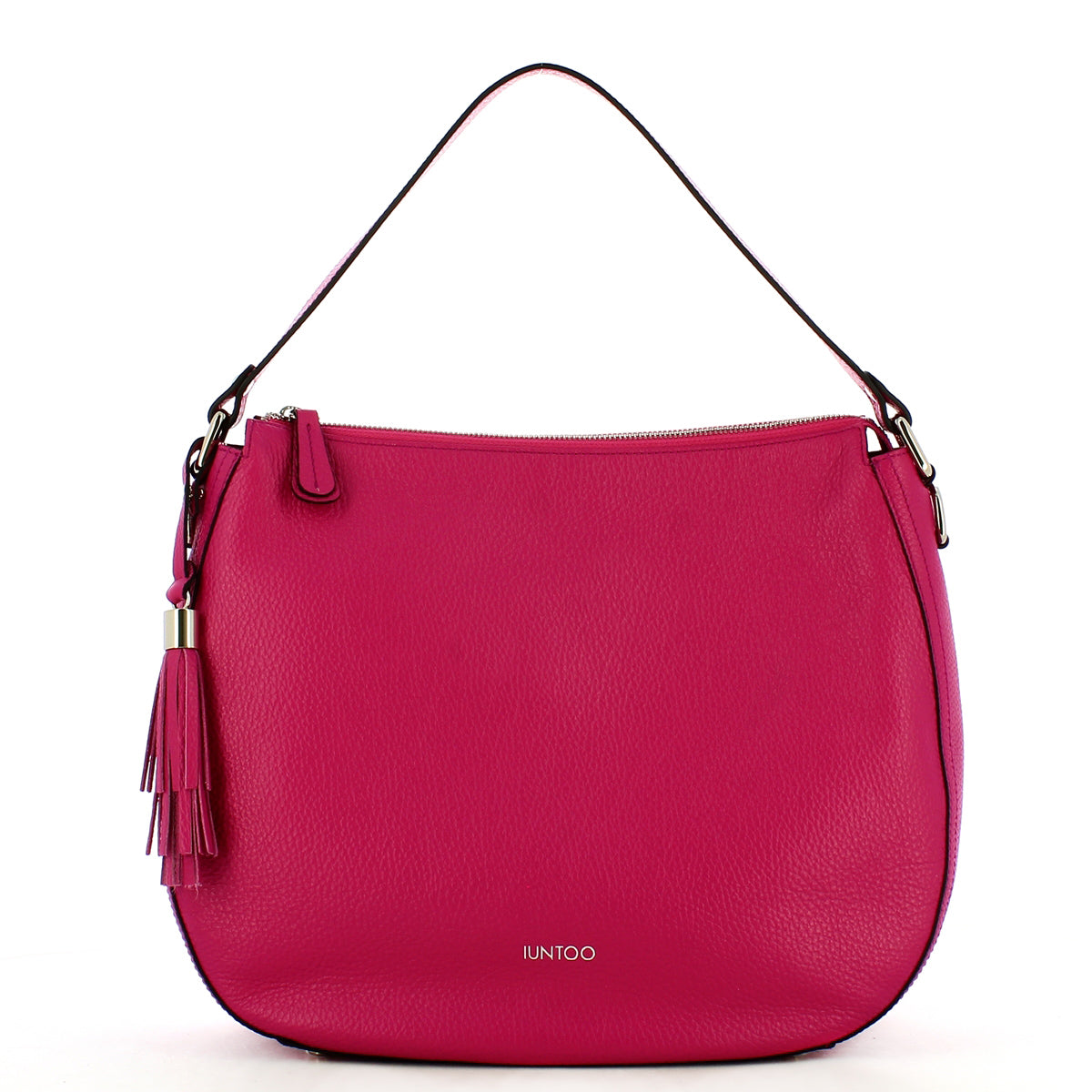 Iuntoo - Hobo Bag in pelle Armonia Fuxia - 168047 - FUXIA