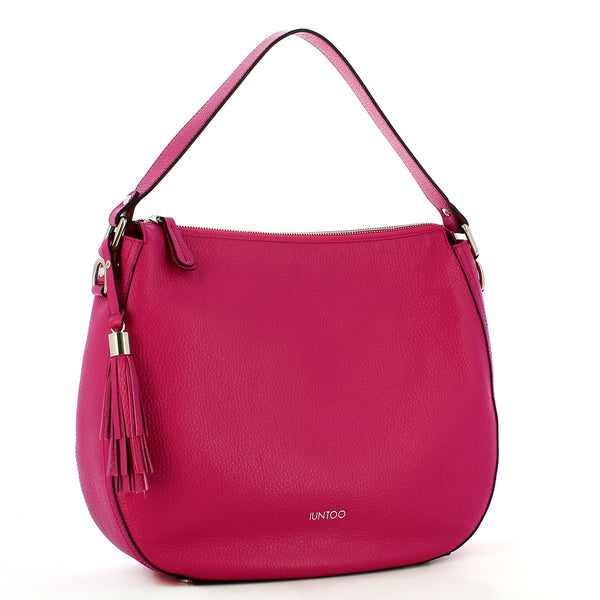 Iuntoo - Hobo Bag in pelle Armonia Fuxia - 168047 - FUXIA